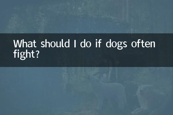 Que dois-je faire si les chiens se battent souvent ?