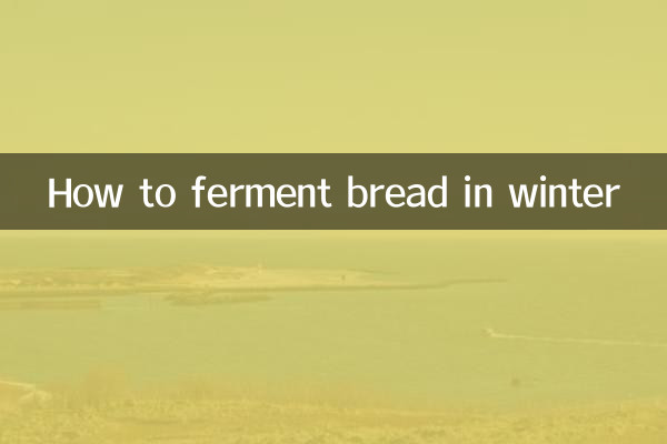How to ferment bread in winter