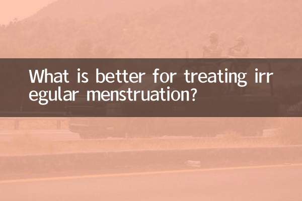 Cosa è meglio per il trattamento delle mestruazioni irregolari?