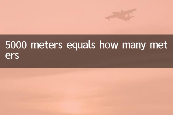 5000 metros equivalen a cuantos metros