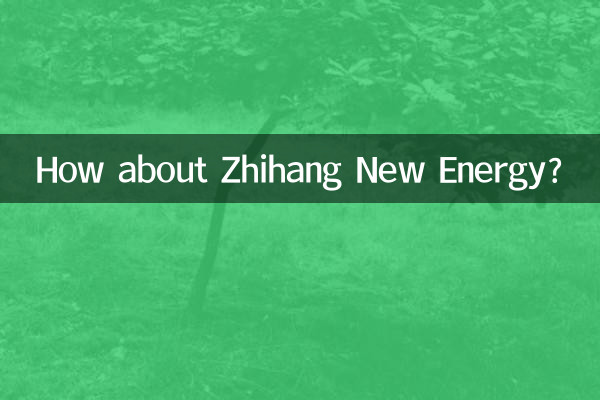 Как насчет Чжихан Новой Энергии?