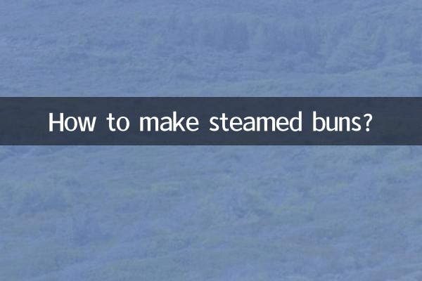 ¿Cómo hacer bollos al vapor?