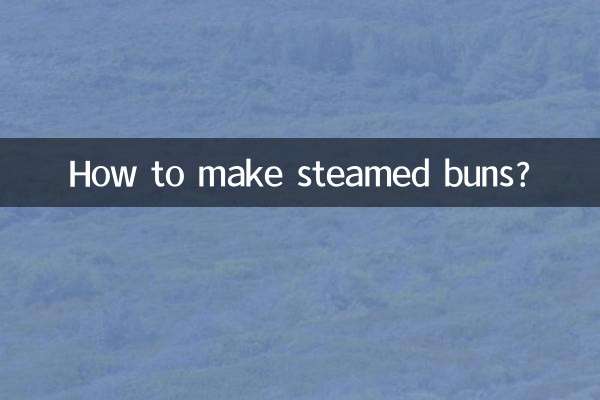 ¿Cómo hacer bollos al vapor?