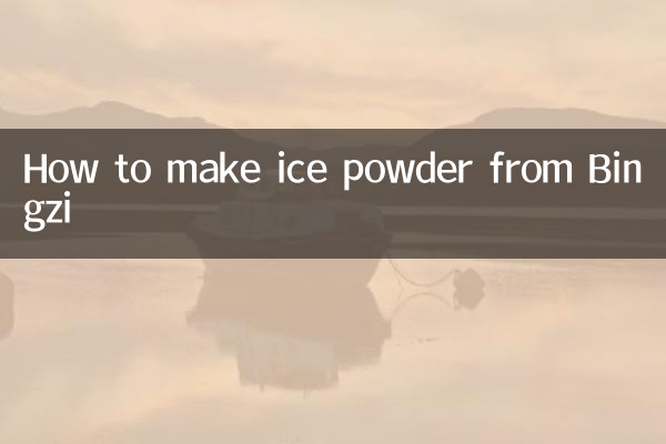 طرز تهیه پودر یخ از Bingzi