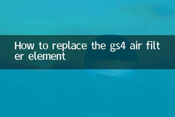 So ersetzen Sie das GS4-Luftfilterelement