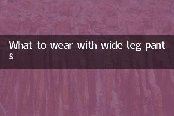 वाइड लेग पैंट के साथ क्या पहनें?