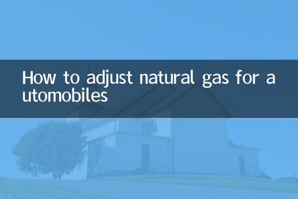 Comment ajuster le gaz naturel pour les automobiles