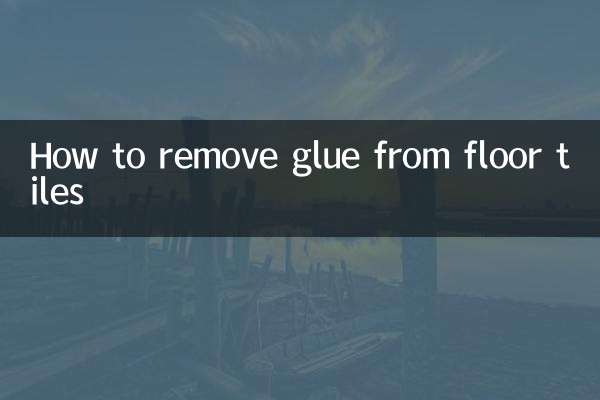 फर्श टाइल्स से गोंद कैसे हटाएं