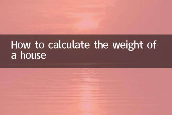 Como calcular o peso de uma casa