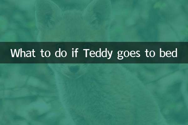 テディが寝たらどうするか
