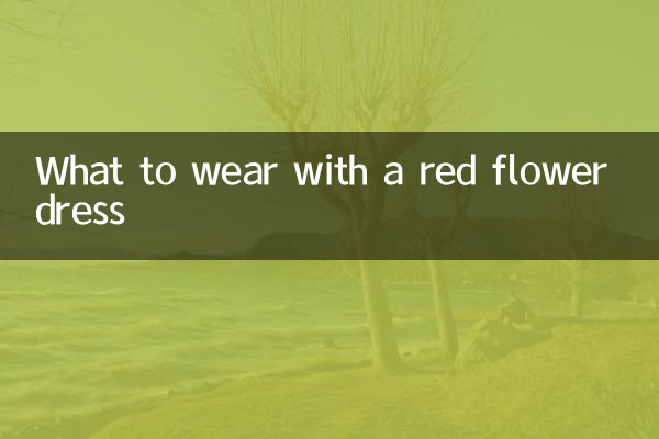 سرخ پھولوں کے لباس کے ساتھ کیا پہننا ہے؟