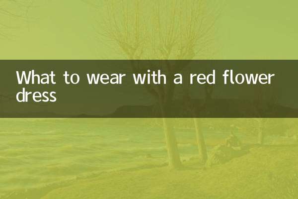 سرخ پھولوں کے لباس کے ساتھ کیا پہننا ہے؟