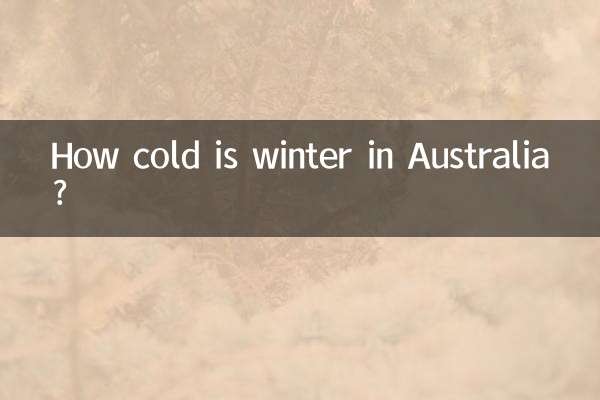 How cold is winter in Australia?
