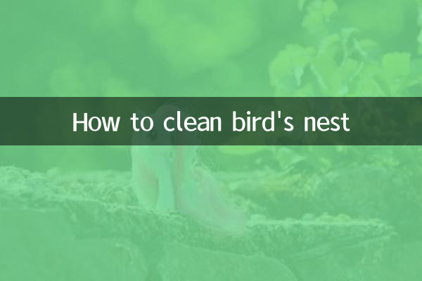 鳥の巣の掃除方法