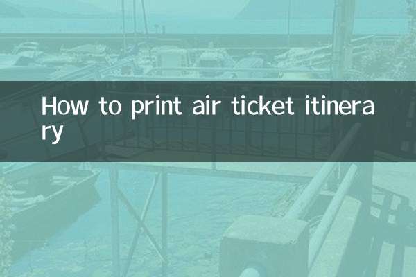 ہوائی ٹکٹ کے سفر نامے پر پرنٹ کیسے کریں