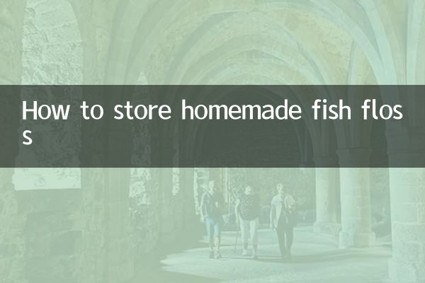 How to store homemade fish floss