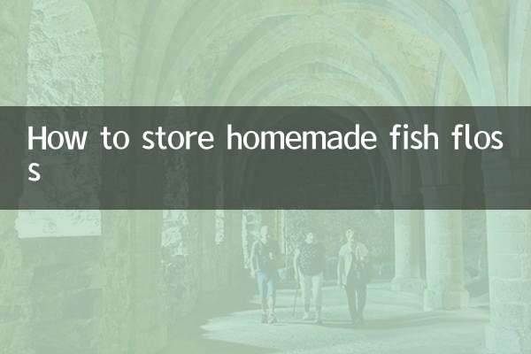 How to store homemade fish floss