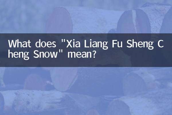 「夏梁富盛雪」とはどういう意味ですか？