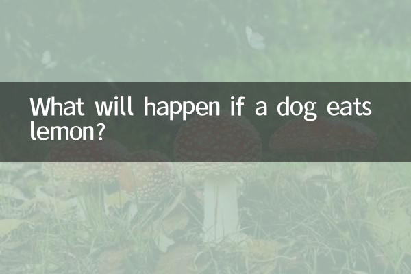 狗吃檸檬會怎麼樣