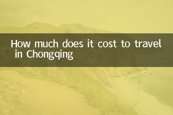How much does it cost to travel in Chongqing