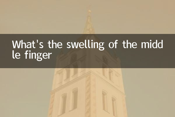 What's the swelling of the middle finger