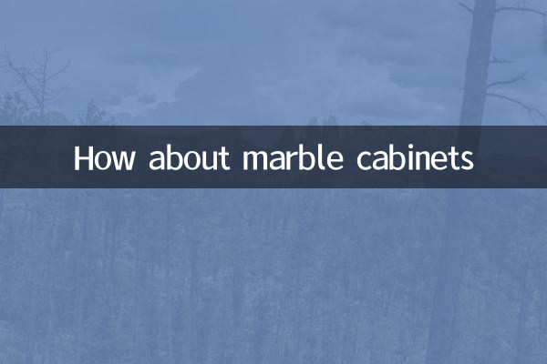 How about marble cabinets