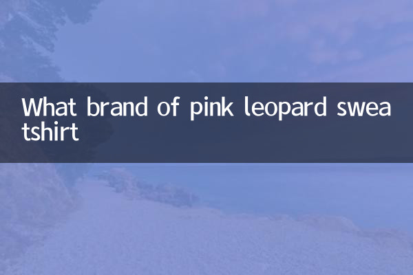 What brand of pink leopard sweatshirt