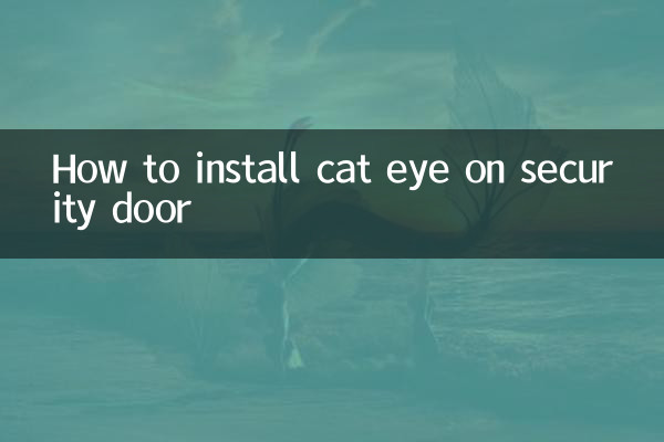 Cómo instalar cat eye en una puerta de seguridad
