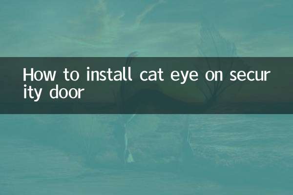 Cómo instalar cat eye en una puerta de seguridad