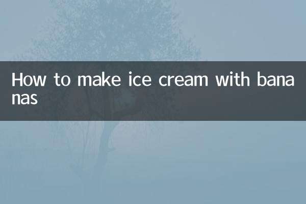 Come fare il gelato con le banane