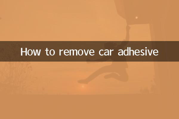 Come rimuovere l'adesivo per auto