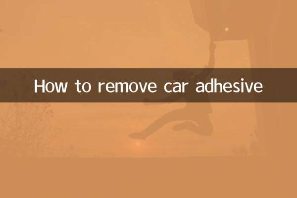 Come rimuovere l'adesivo per auto