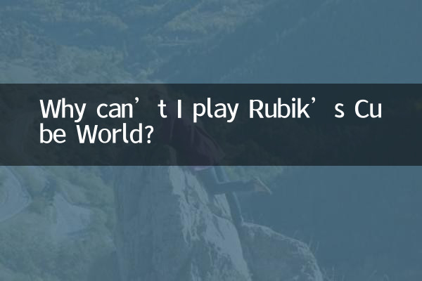 Perché non posso giocare a Rubik's Cube World?