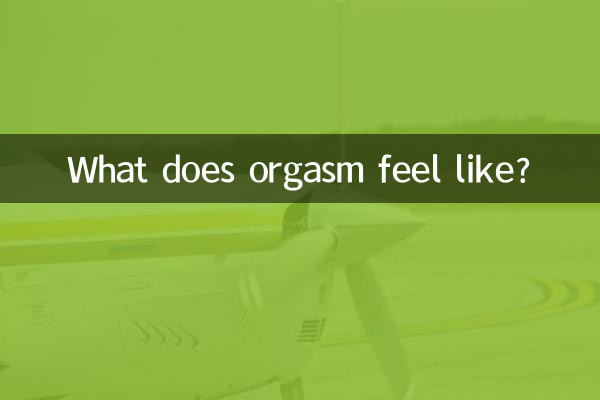 Qual é a sensação do orgasmo?