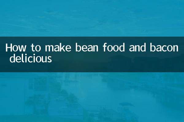 Come rendere delizioso il cibo a base di fagioli e pancetta