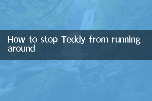 ٹیڈی کو ادھر ادھر بھاگنے سے کیسے روکا جائے