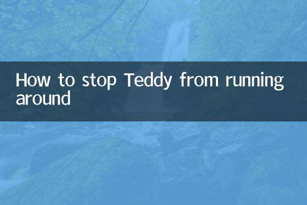 ٹیڈی کو ادھر ادھر بھاگنے سے کیسے روکا جائے