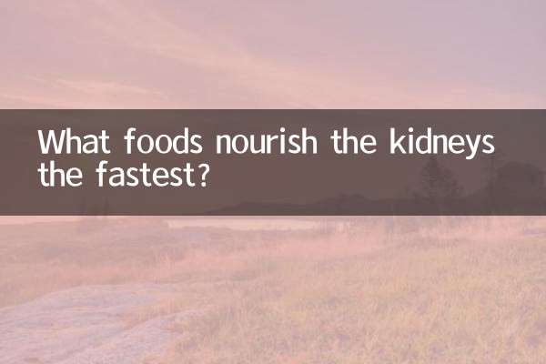 腎臓に最も早く栄養を与える食べ物は何ですか?
