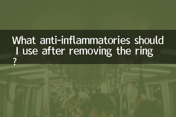 링을 제거한 후 어떤 항염증제를 사용해야 합니까?