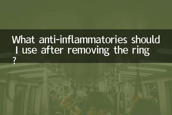 링을 제거한 후 어떤 항염증제를 사용해야 합니까?