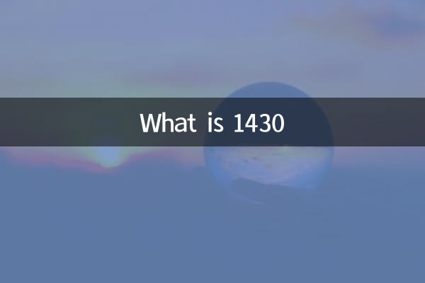 Qu'est-ce que 1430