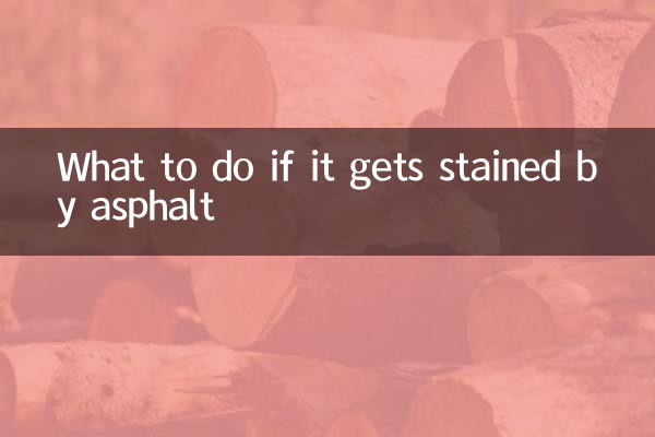 Was tun, wenn es durch Asphalt verschmutzt wird?