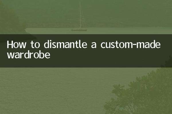 كيفية تفكيك خزانة الملابس حسب الطلب