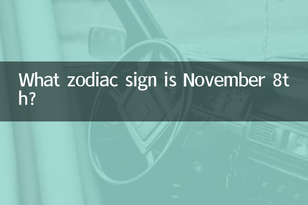 8 ই নভেম্বর কোন রাশিচক্রের চিহ্ন?