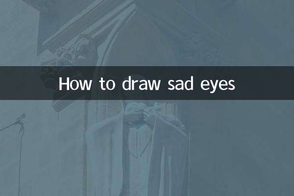 How to draw sad eyes
