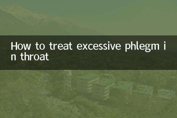 How to treat excessive phlegm in throat