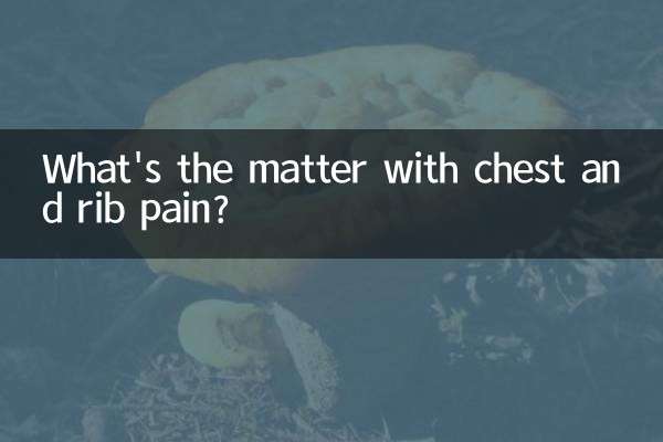 What's the matter with chest and rib pain?