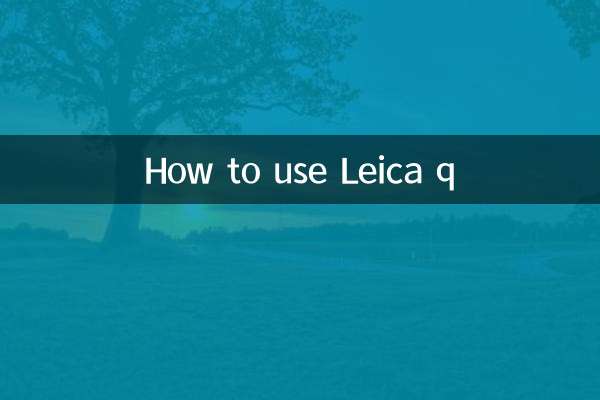 How to use Leica q