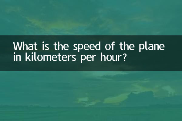 What is the speed of the plane in kilometers per hour?