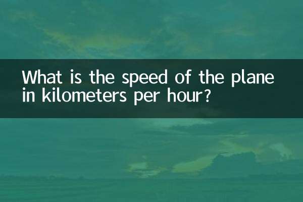 What is the speed of the plane in kilometers per hour?